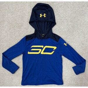 Under Armour YXS Steph Curry Hooded Loose Long Sleeve Heatgear